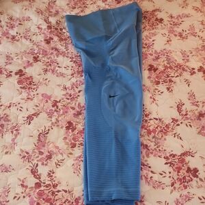 Nike Dri Fit Super Soft Sky Blue Active Leggings